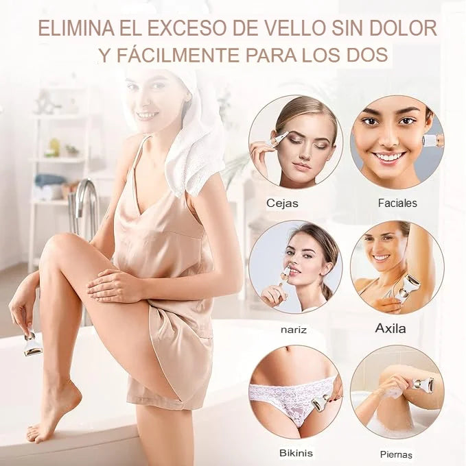 Depiladora 4 en 1 + Serum Post Depilación