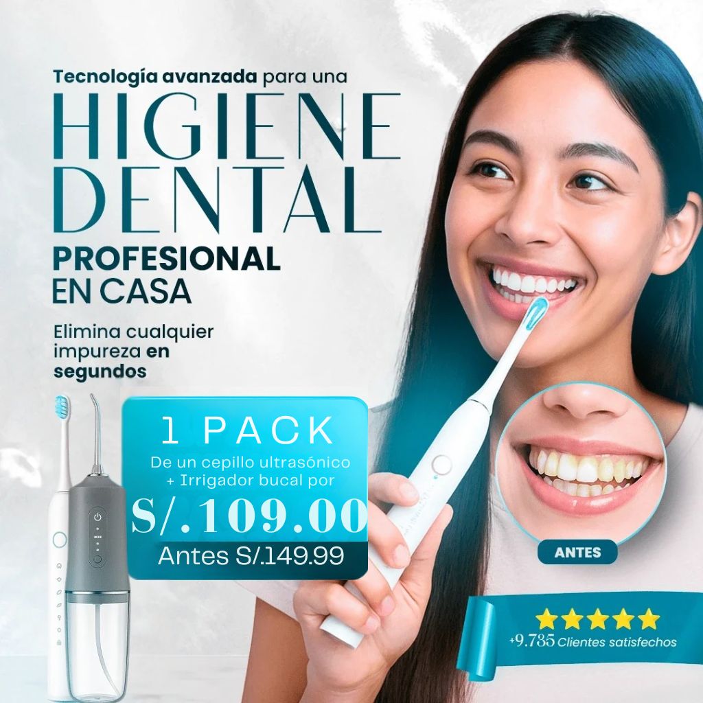 Irrigador Electrónico + Cepillo Ultrasónico