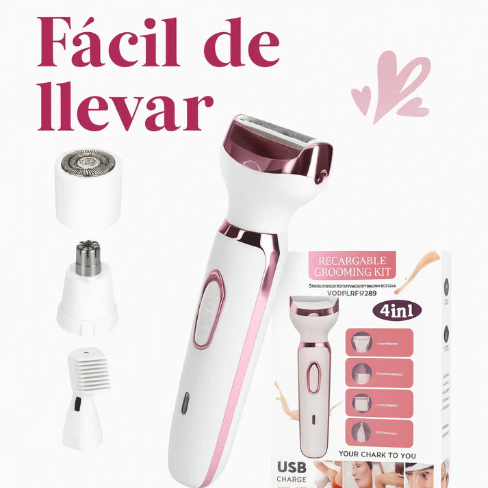 Depiladora 4 en 1 + Serum Post Depilación