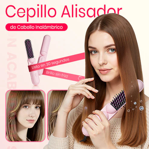 Peine alisador para cabello liso y rizado